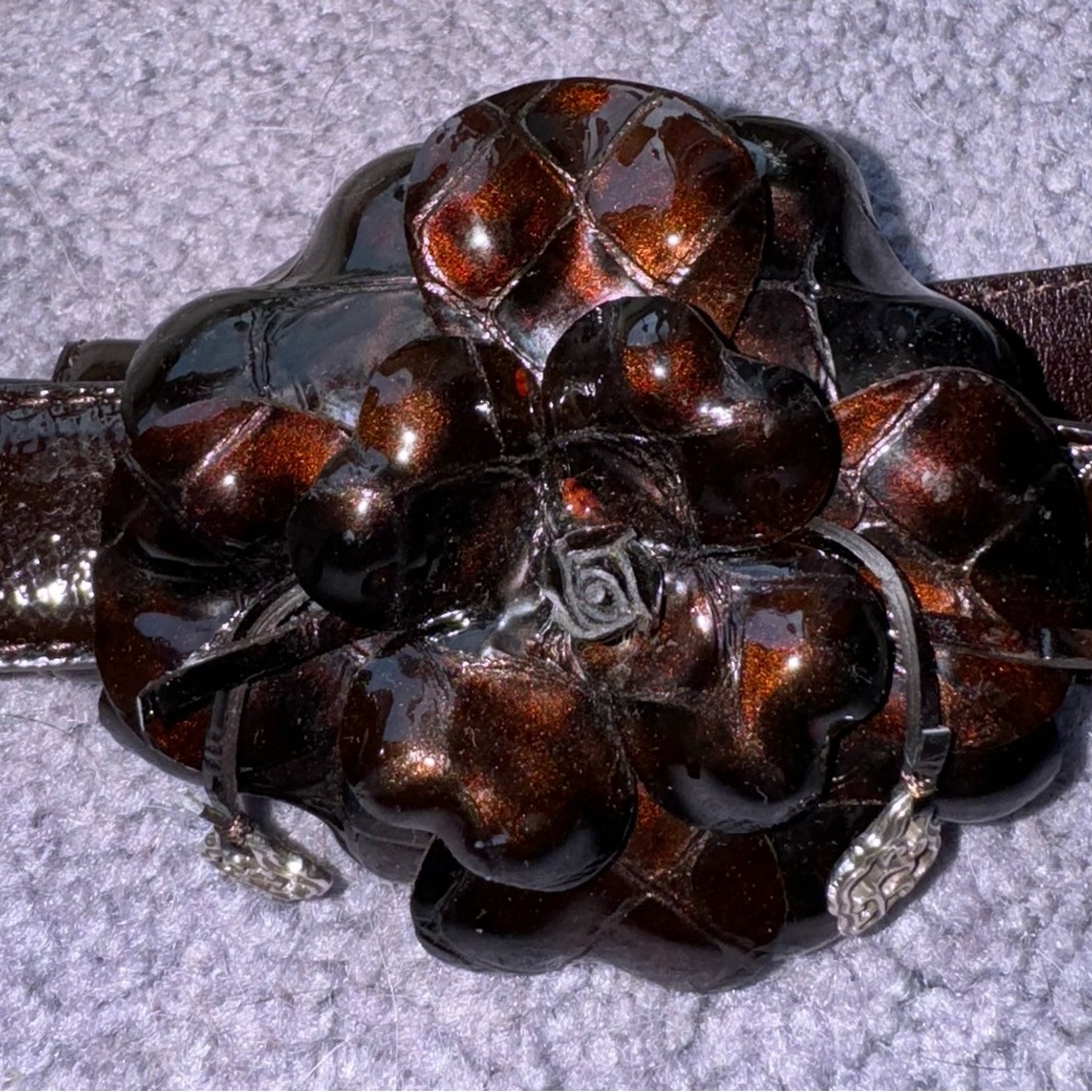 BRIGHTON ROSALIE BELT BROWN - Picture 2 of 3